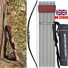 Archery 54" Traditional Longbow 20-70lbs Right Hand Wooden Recurve Bow Hunting