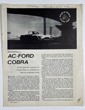 AC Cobra   Road & Track rmagazine original review    September 1962