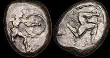 Pamphylia Aspendos AR Stater Wrestlers ex-Heritage Auctions