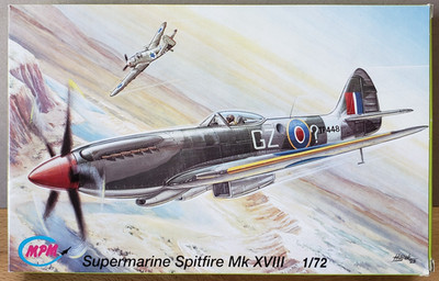 MPM Supermarine Spitfire Mk XVIII British Fighter Airplane Model Kit 1:72
