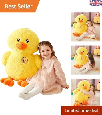 Übergroße 50 cm süße Ente Plüschtier - flauschiges Jumbo Komfort Spielzeug für Kinder