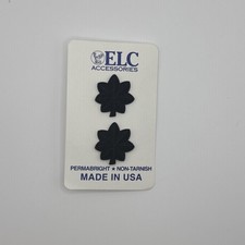 Pair of LT Colonel Rank Insignia Subdue Black Oak Leaf USA Made