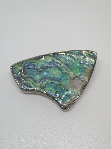 Palle Bisgaard Denmark Sterling Silver 925 Handmade Abalone Brooch