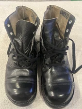 VTG US Military Ankle Boots Mens Sz 8W 60s Service Shoes 1962 Black BF Goodrich