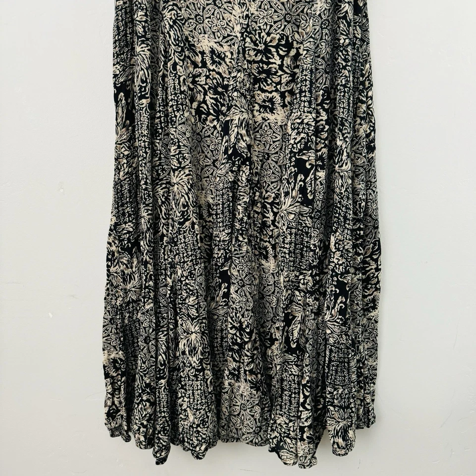 Vestido Sheri Martin New York Negro Y Dorado Sin Mangas Patrón Floral Para Mujer’s 2X Foto 3 de 4