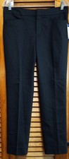 NWT Chaps Navy Blue Slimming Super Stretch Mid-Rise Woman's Casual Pants Size 8P