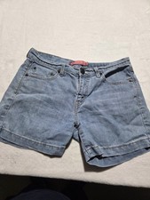 Vintage Levi's Pink Waist Label Size 8 Girls Shorts Y2k Era Blue Denim Bermuda