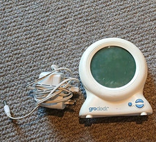 Groclock Digital Sleep Trainer Alarm Clock, White, Power Adaptor Included