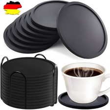 12er Set silikon Untersetzer Rund Für Gläse...