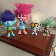 LOT Of 4 DreamWorks Trolls Branch Doll Poppy Talks Sings Electronic Toy Singing