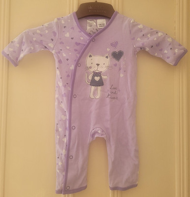 Brandneu mit Etikett Tiny Little Wonders Katze Baby Body Alter 0-3 Monate