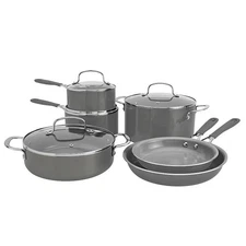 The Big One 10 Piece Silicone Ceramic Cookware Set, Gas & electric safe