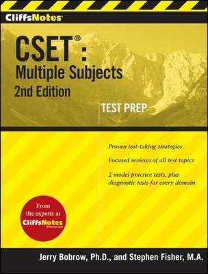 CliffsNotes CSET: Multiple - Paperback, by Bobrow Jerry; Fisher - Acceptable
