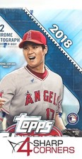 2018 TOPPS CHROME BASEBALL 24-PACK HOBBY BOX 2 AUTOS SHOHEI OHTANI RC YEAR