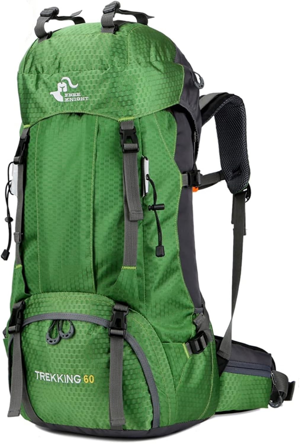60L Waterproof Hiking Backpack with Rain Cover Lightweight Outdoor Travel