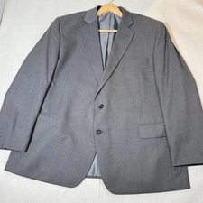 Stafford Men's Gray Classic Fit 2 Piece Suit Travel Separates