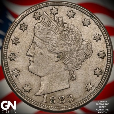 1883 NO CENTS Liberty V Nickel B1194