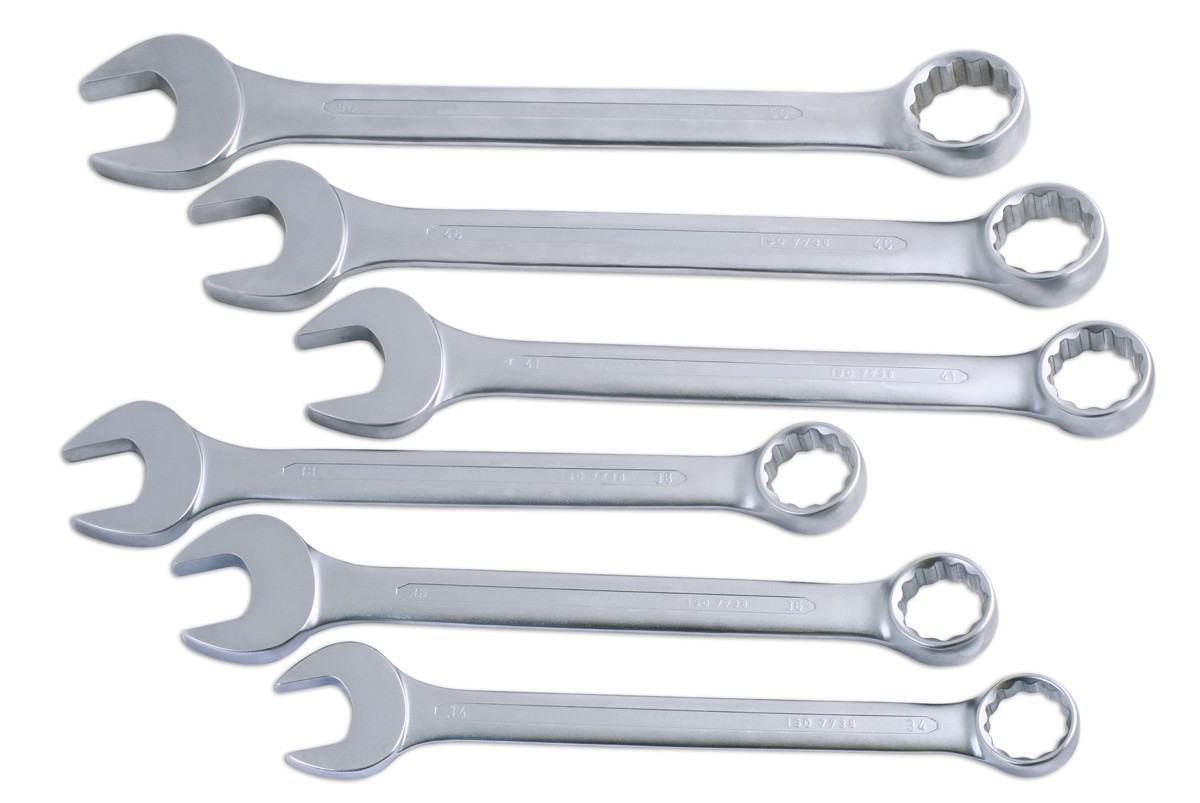 Laser Tools Jumbo Combination Spanner Set 6pc 4887