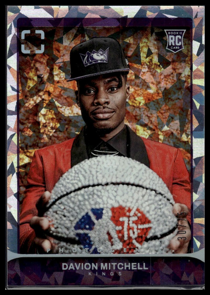 2021-22 Panini Photogenic #110 Davion Mitchell Diamond Anniversary #/75