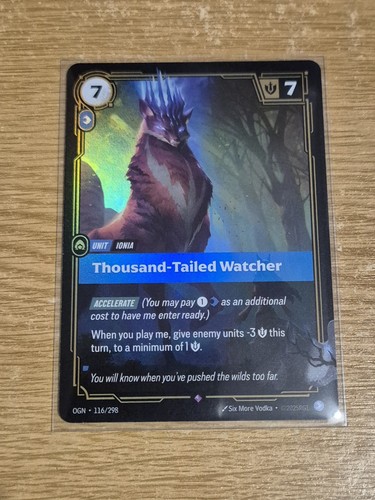 Thousand-Tailed Watcher - Rare - OGN 116/298 - English NM - Riftbound ...