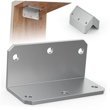 6 Pcs 4 Inch Corner Braces for Wood, 90 Galvanized-6 PCS 2 4 Inch - 6 PCS