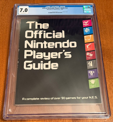 CGC 7.0 The Official Nintendo Player's Guide nes new strategy book 1987 MINT