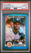 2023 Topps Series 2 - Legends of the Game Ken Griffey Jr #LG-4 Blue. PSA 8.5