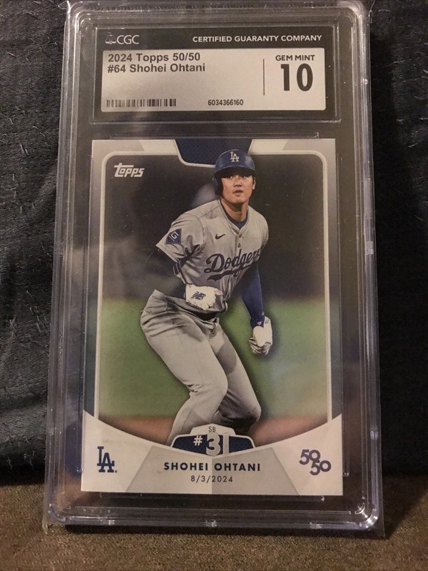 2024 Topps 50/50: Shohei Ohtani - Shohei Ohtani #64 SB #31 CGC 10 GEM Investment