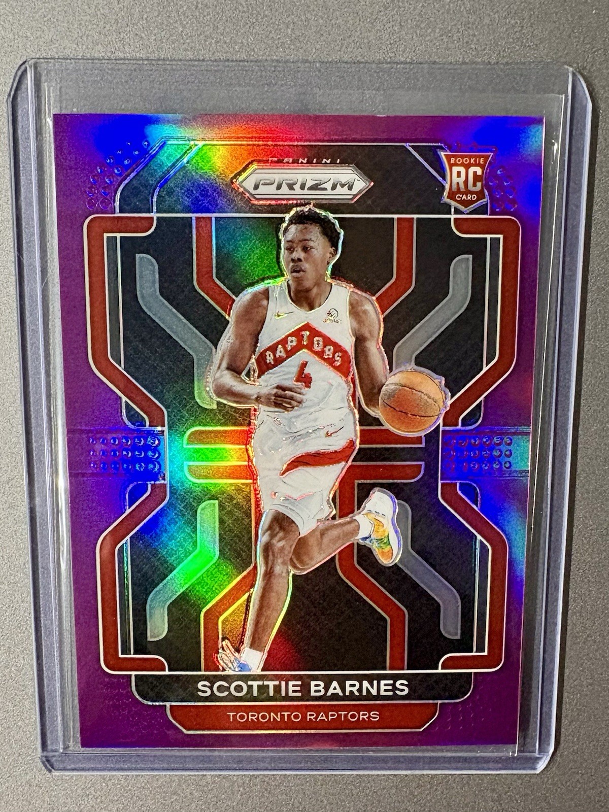 2021-22 Panini Prizm Scottie Barnes Purple Rookie RC #320 /99