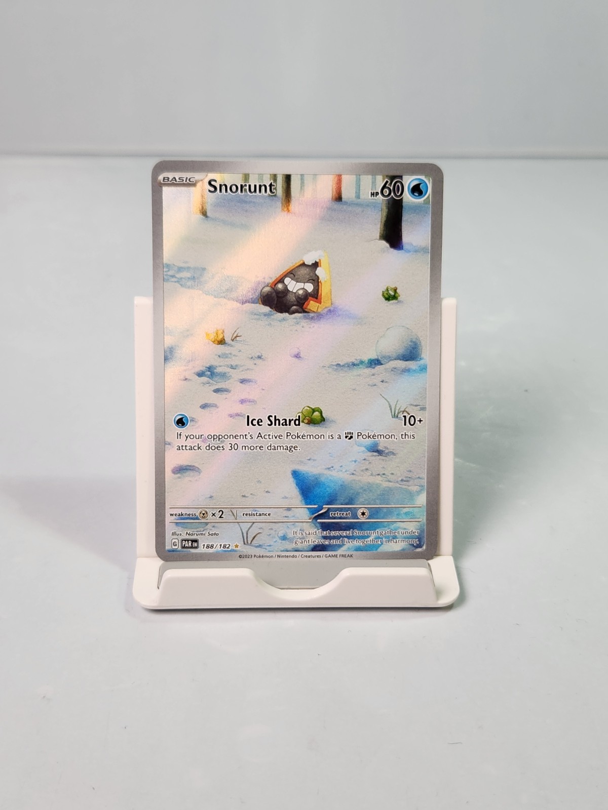 Snorunt 188/182 Illustration Rare SV04: Paradox Rift Pokemon