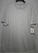 NWT Champion Short Sleeve Polo Shirt, Men's Sz XL, Oxford Gray