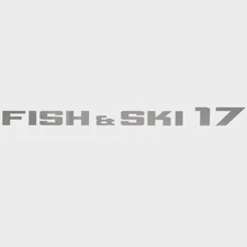 Lowe Boat Decal Sticker 2354062 | Fish and Ski 17 Metallic Silver