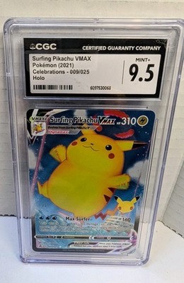 2021 Pokemon Celebrations #009 surfing fat Pikachu full art