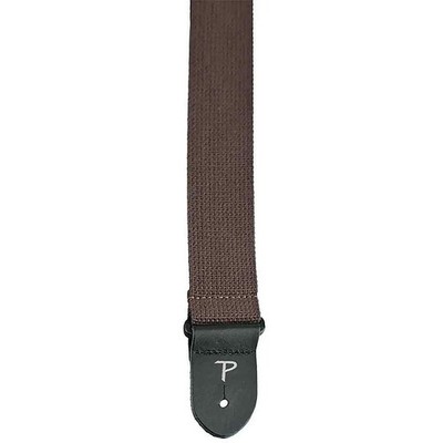 Perri's Leather 2'' Brown Cotton Guitar Strap