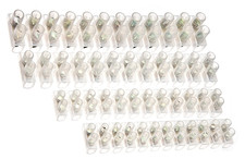 Wire Connectors - Multi Pack of 4 - Clear Electrical Terminal Block - 2 Sizes 5