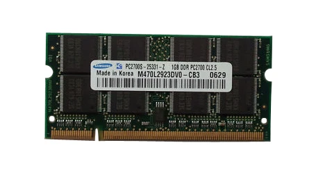 Samsung SO-DIMM DDR1 SDRAM Computer 512 MB Capacity per Module Memory (RAM)