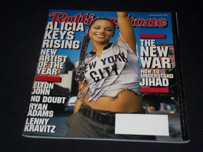 ☆Alicia Keys☆ Rollingstone R&B Soul Rolling Stone Magazine #881 Novemberr 8 2001 Alicia Keys