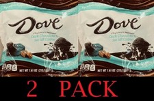 Dove Dark Chocolate  Sea Salt Caramel Smooth Promises Candy Bag 7.61 Oz 2 PACK