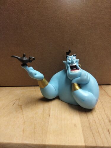 Disney Aladdin Genie Holding Magic Lamp PVC Figure Cake Topper - 第 1/2 張圖片
