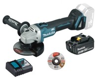 Makita DGA504Z Akku-Winkelschleifer 18V DGA504Z Aktion + 1X Akku 3Ah + LadegeräT