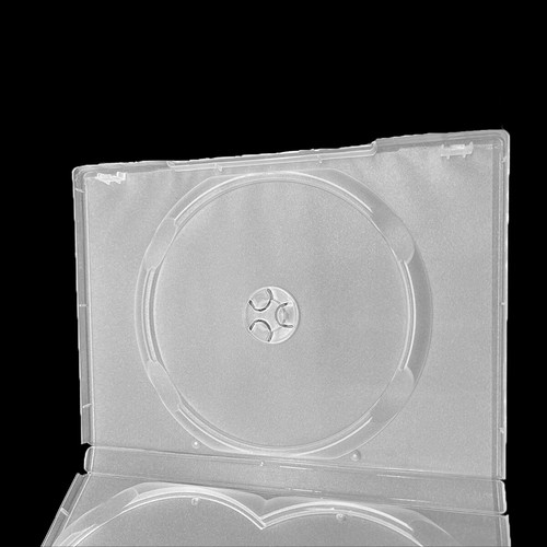 Standard Clear 3 Disc Holds DVD CD Case Movie Box Storage Holder Cover 13mm - Picture 5 of 6