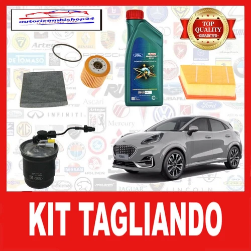 CUTTING KIT + 6 LT BY CASTROL FORD 0W20 FORD PUMA 1.5 ECOBLUE 2020