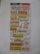 Creative Imaginations Stickers GIRL TIME Girl Friends 5.5" X 12" NEW 