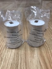 New Tupperware Weighted Toothbrush Holder Stand White Set of 2