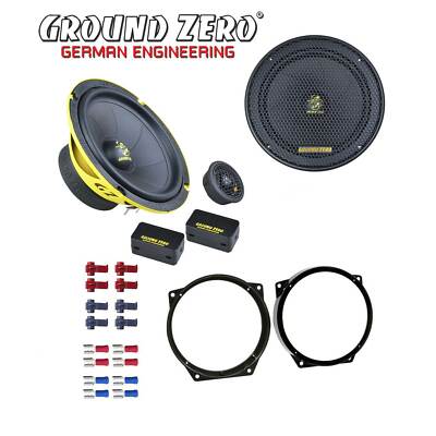 Ground Zero Auto SPL Lautsprecher Kompo 16,5cm für BMW Mini Cabrio R52 2004-2008