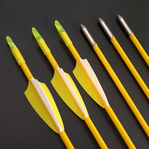 6/12pcs 31" Archery Fiberglass Arrows Target Practice Recurve Bow Hunting - Bild 19 von 49