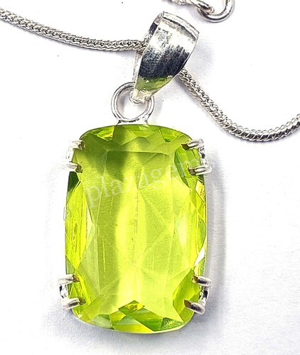 51.65 Ct Cushion Yellow Citrine Pendant 925 Strealing silver Loose Gems 5FRA - 第 1/8 張圖片