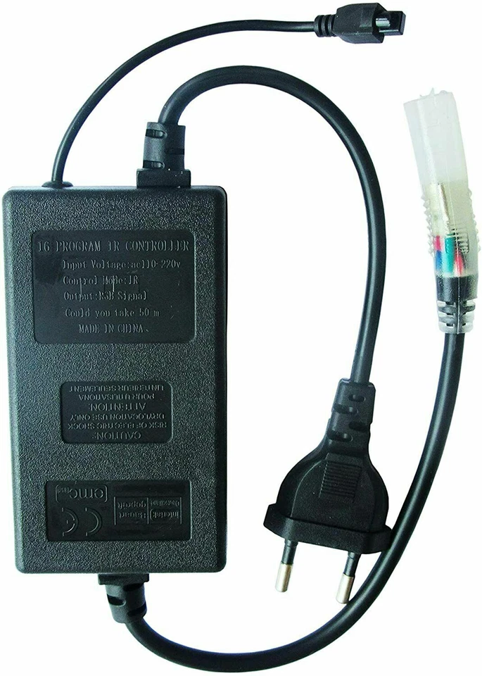 Alimentatore Controller 220V Con Telecomando 24 Tasti Per Striscia LED RGB 5050 - Immagine 3 di 4