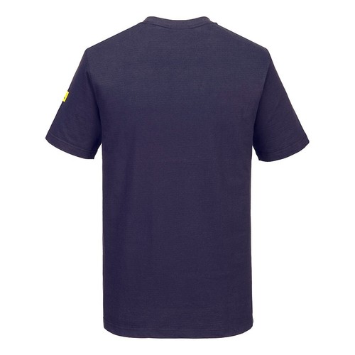 Portwest Men's Anti-Static Cotton ESD T-Shirt Lightweight Breathable Shirt -AS20 - Picture 11 of 38