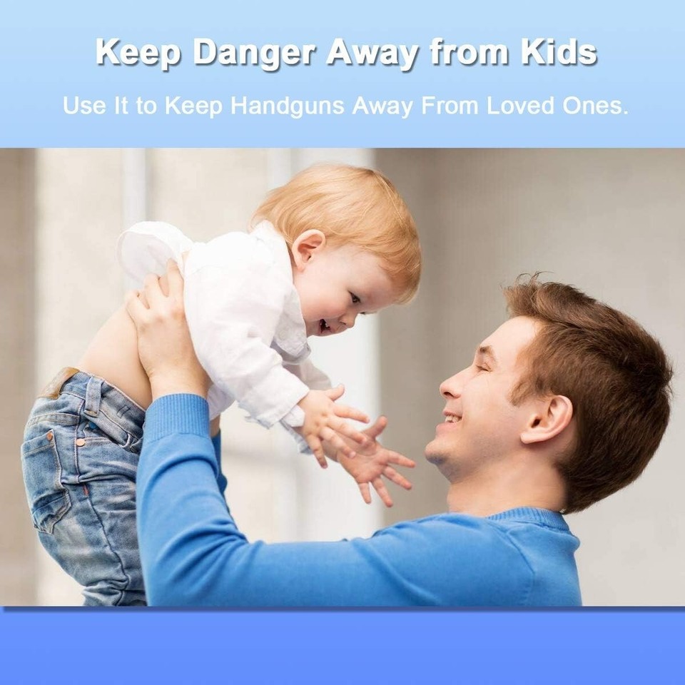 Pistol Safe, Portable Travel Gun Safe,Handgun Lock Box, Gun Safes for